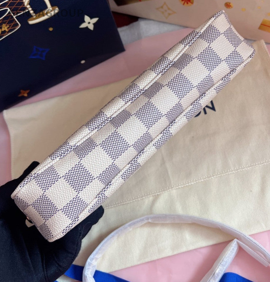 Louis Vuitton Pochette Accessoires Damier Ebene Shoulder Handbag Brand NEW