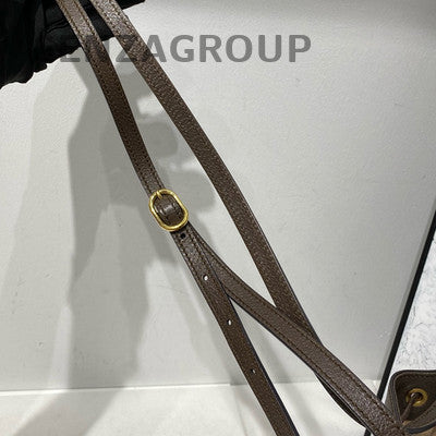 Gucci Ophidia Mini Bucket Bag Brown GG Supreme Crossbody Shoulder Bag