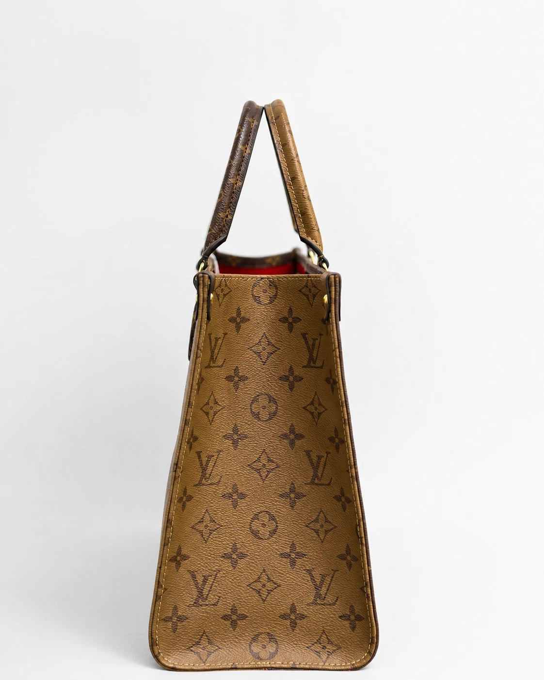 LOUIS VUITTON OnTheGo MM Monogram Canvas Giant Handbag Brown M45321 Chip version