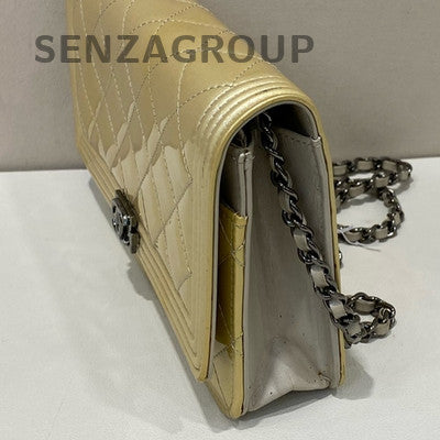 Chanel Le Boy WOC Quilted Chain Shoulder Bag - Gold & Silver, Classic Fashion
