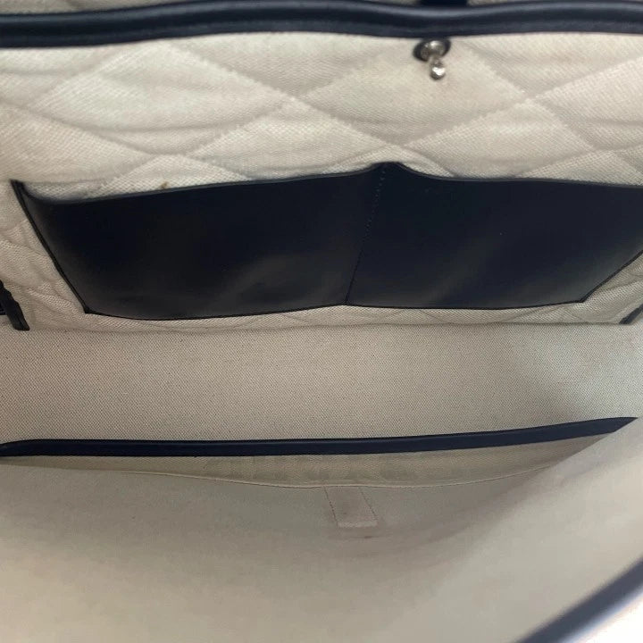 Goyard Citadin Classic Black Leather Shoulder Bag Briefcase For Women