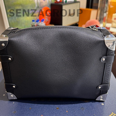 Louis Vuitton Black Silver Handbag Shoulder Bag Women Classic Fashion