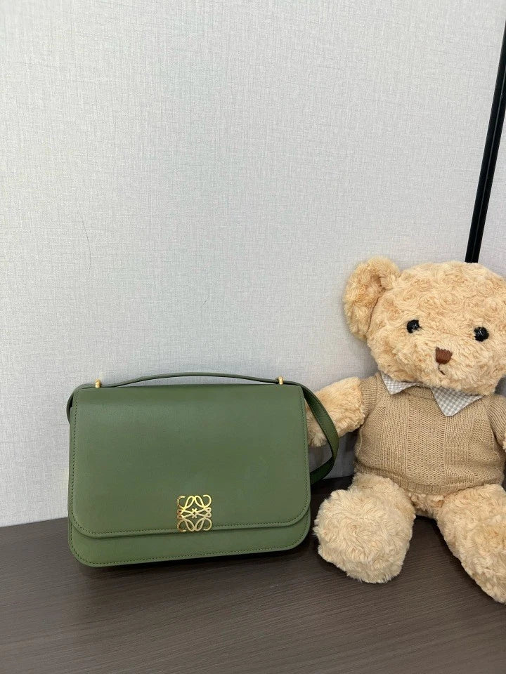 Loewe Green Goya Crossbody Shoulder Bag For Women
