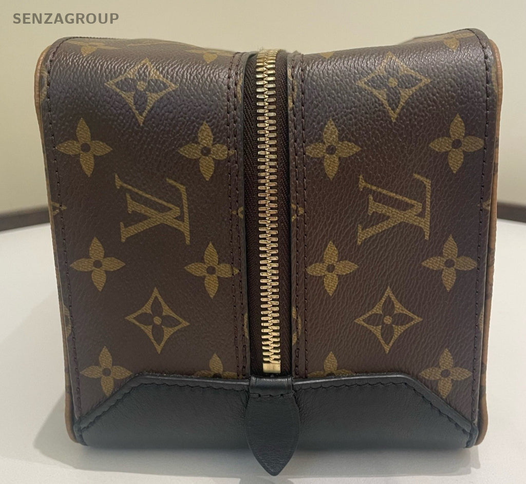 Louis Vuitton Monogram Chain Top Handle Shoulder Bag Brown Black Women Classic
