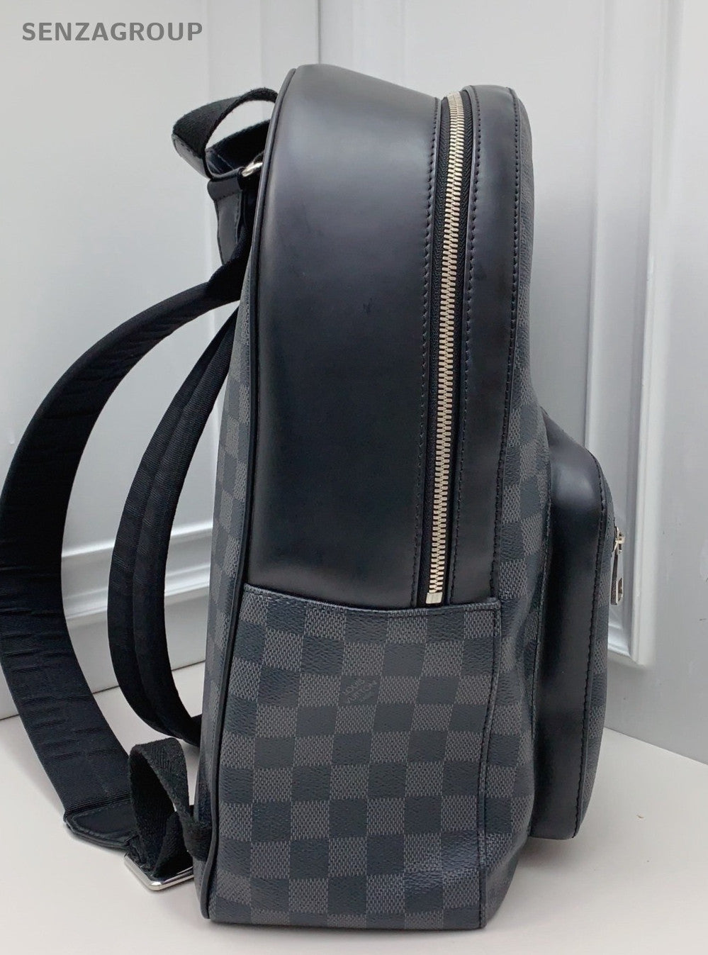 Louis Vuitton Discovery Damier Backpack Black Silver Unisex Adults Classic