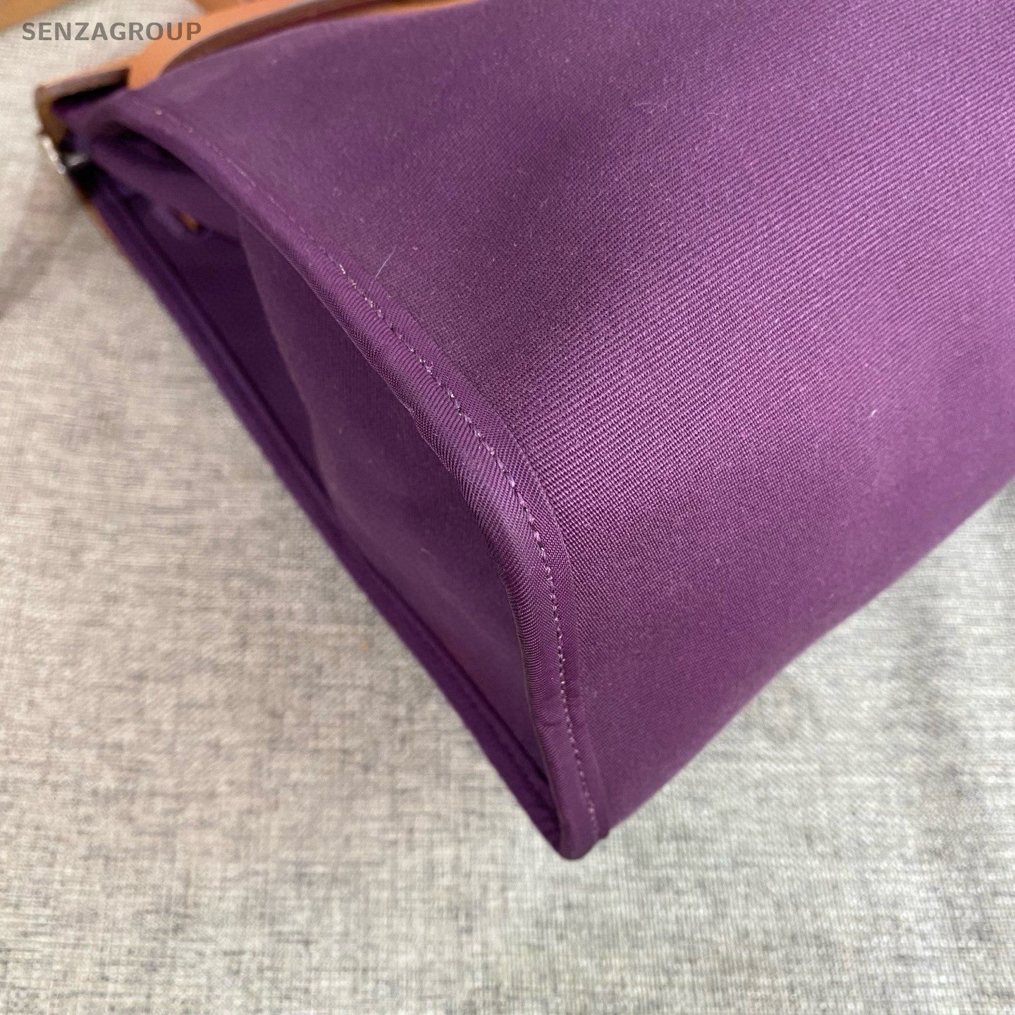 Hermes Herbag31 Top Handle Bag Crossbody Purple Silver Women Classic