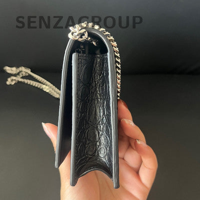 Saint Laurent YSL Kate Small Tassel Chain Crossbody Bag Black Silver