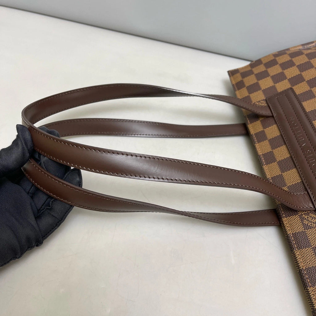 Authentic Louis Vuitton Parioli Damier Ebene Shoulder Bag Brown