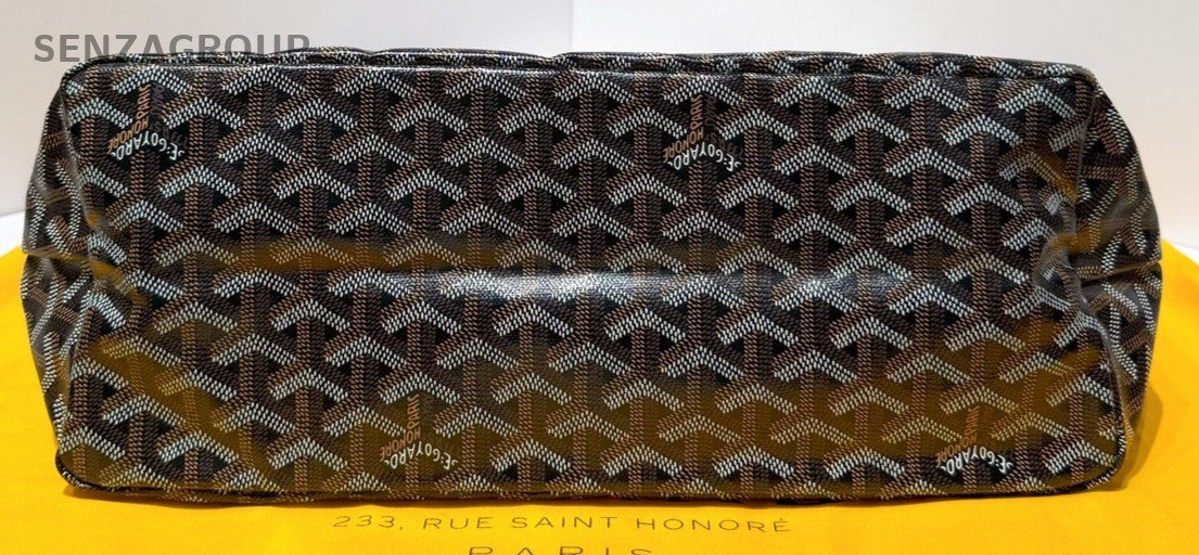 Goyard Hobo Canvas Shoulder Bag Black Used Women Classic