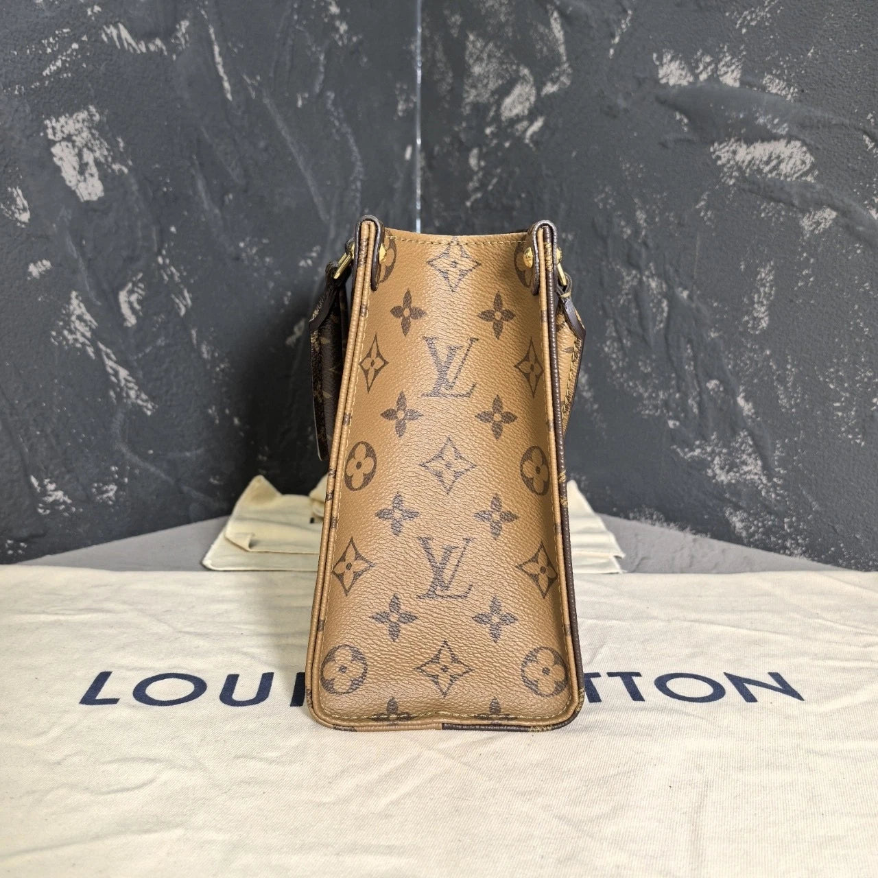 Louis Vuitton OnTheGo Small Canvas Tote Bag For Women