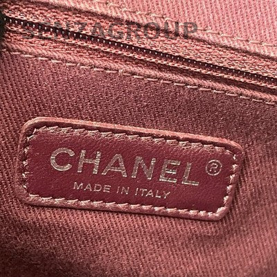 Chanel Classic Flap Bag Blue Quilted Caviar Silver Hardware Vintage