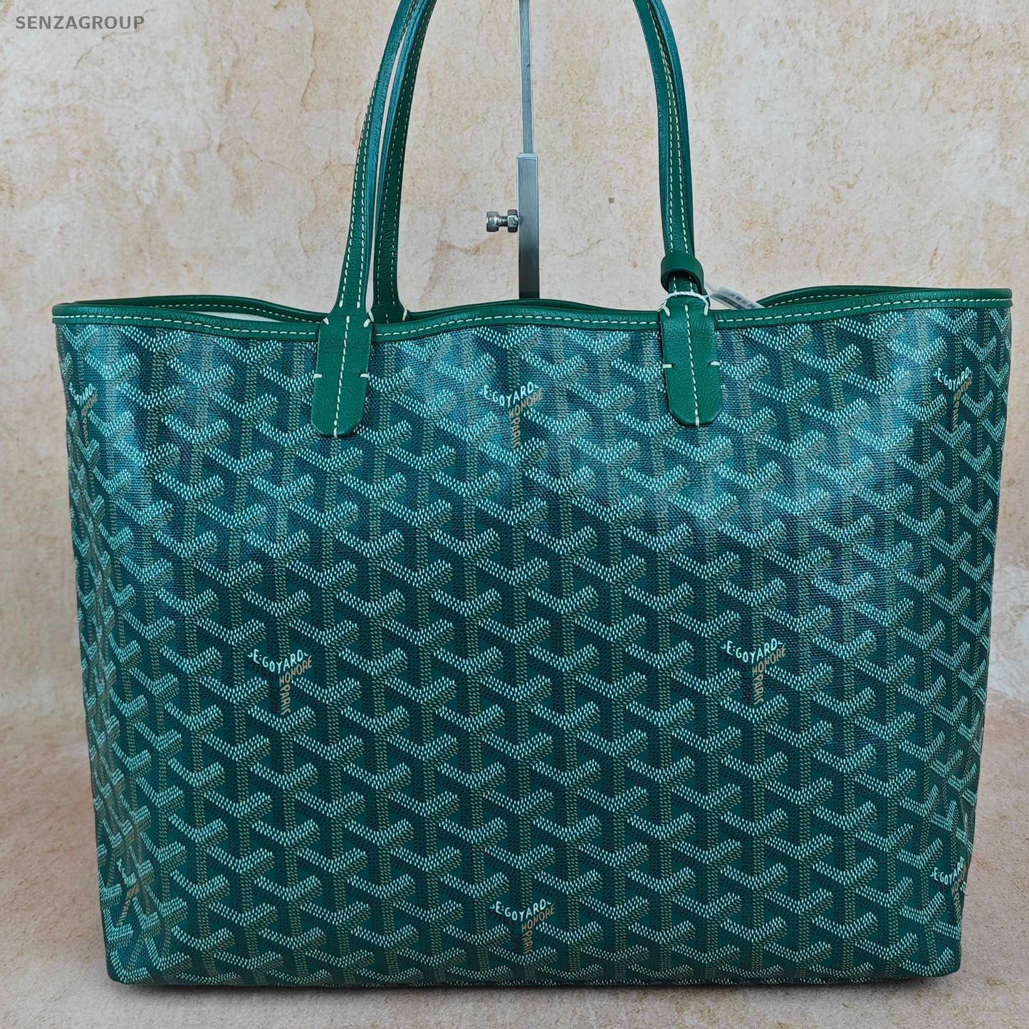 Goyard Green Silver Buckle Medium Tote Shoulder Bag Women Fashion
