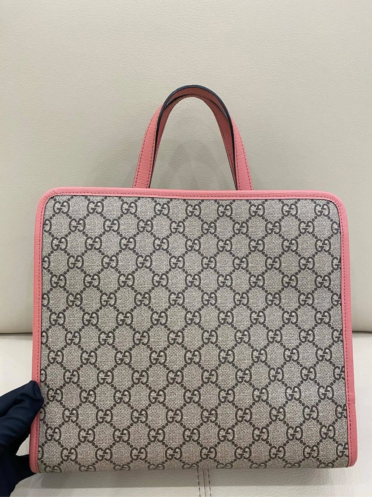 Gucci Yuko Higuochi Collab Cat Rabbit Canvas Tote Shoulder Bag For Women