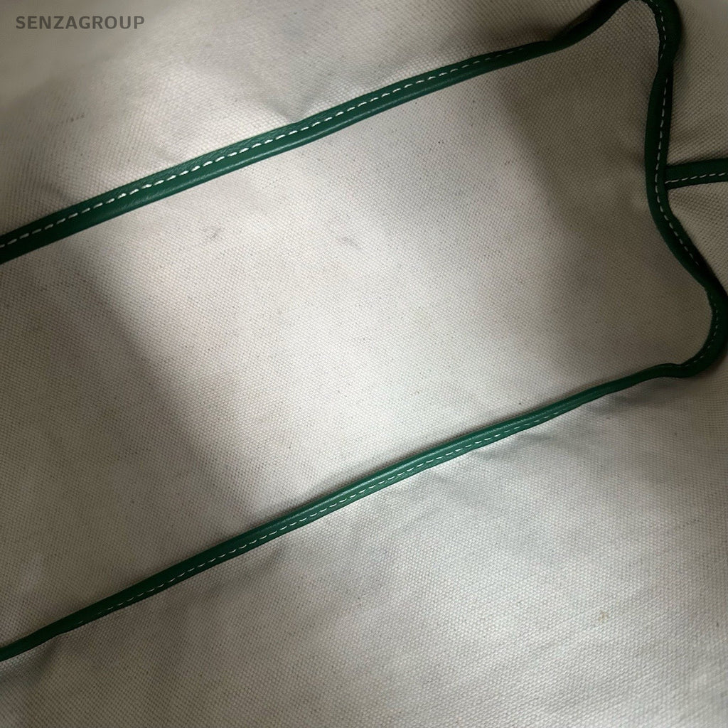 Goyard Hobo 2Way Top Handle Bag Shoulder Bag Green Silver Women Classic