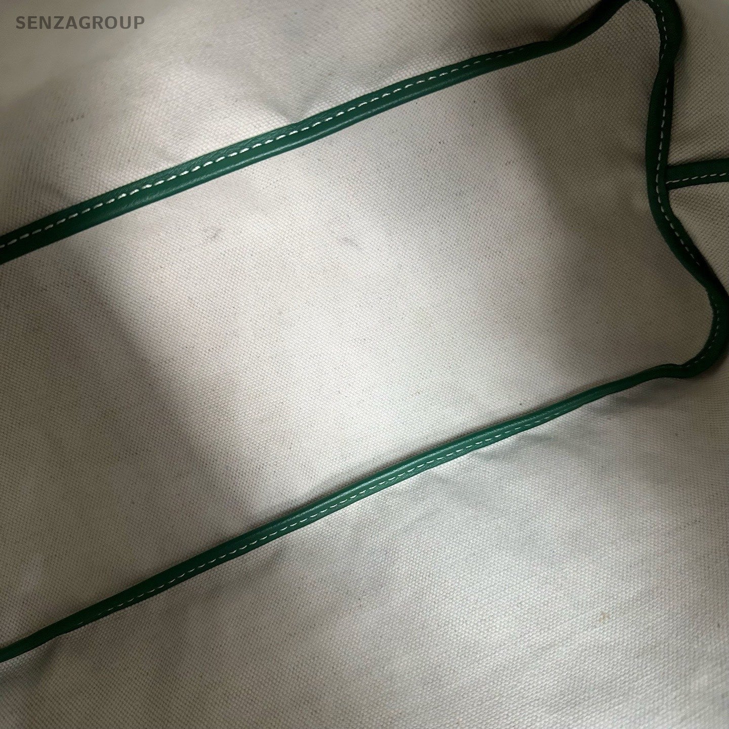 Goyard Hobo 2Way Top Handle Bag Shoulder Bag Green Silver Women Classic