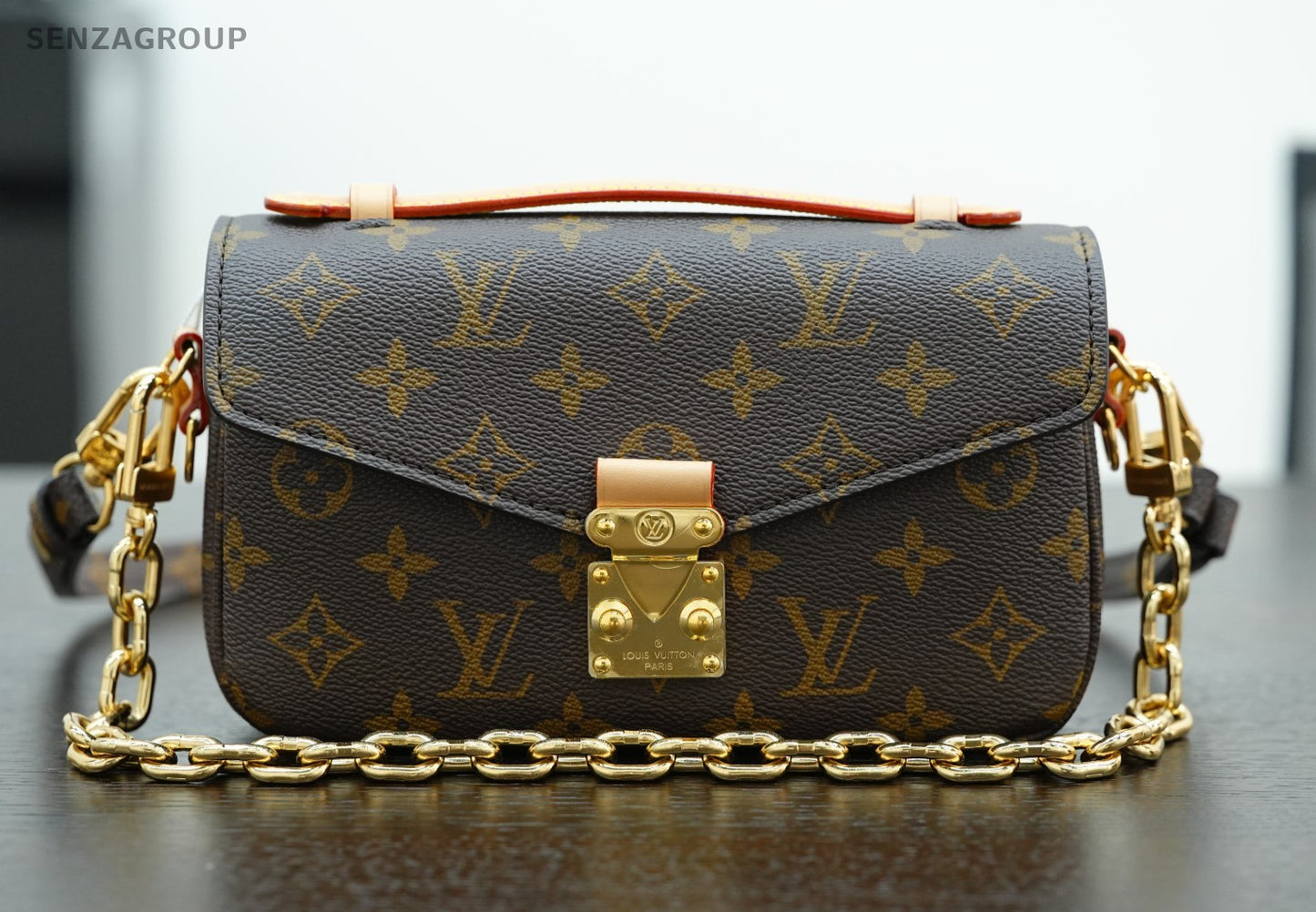 Louis Vuitton Pochette Metis East West Monogram Chain 2way Shoulder bag Women