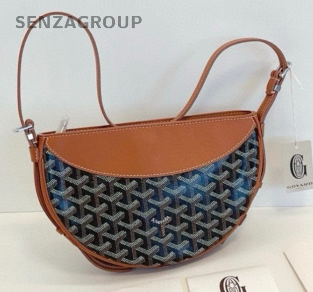 Goyard Hirondelle caramel color Monogram Loop Shoulder Handbag Women Brand NEW