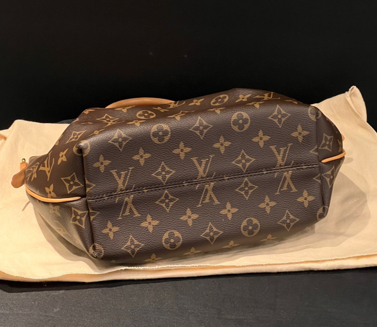 Louis Vuitton Monogram Canvas PM Top Handle Crossbody Brown Gold  Women Classic