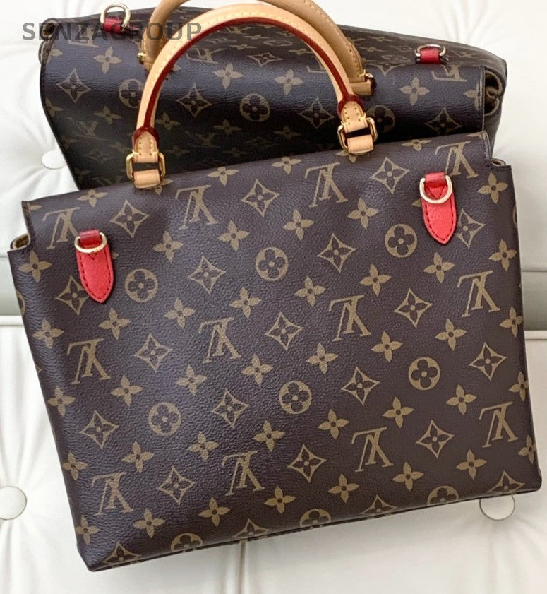 Louis Vuitton MARIGNAN Monogram Top Handle bag Red Women