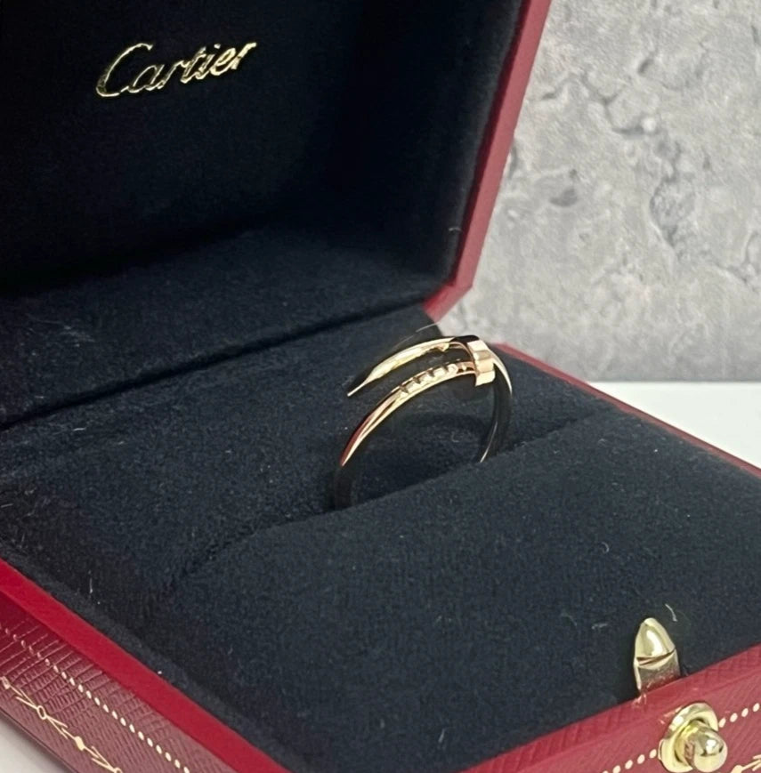New Cartier Juste un Clou Small Model Band Ring 18k Rose Gold EU54/US6.75