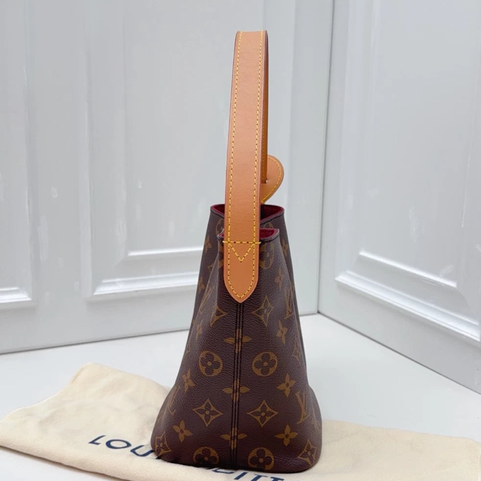 Louis Vuitton All In BB Bucket Monogram Shoulder Bag Brown Women
