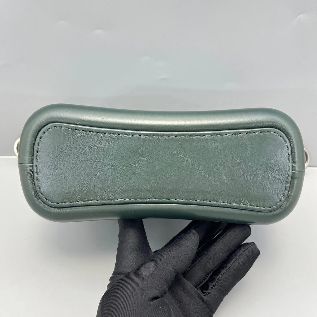 CHANEL Green Calfskin Small Crossbody Bag For Women