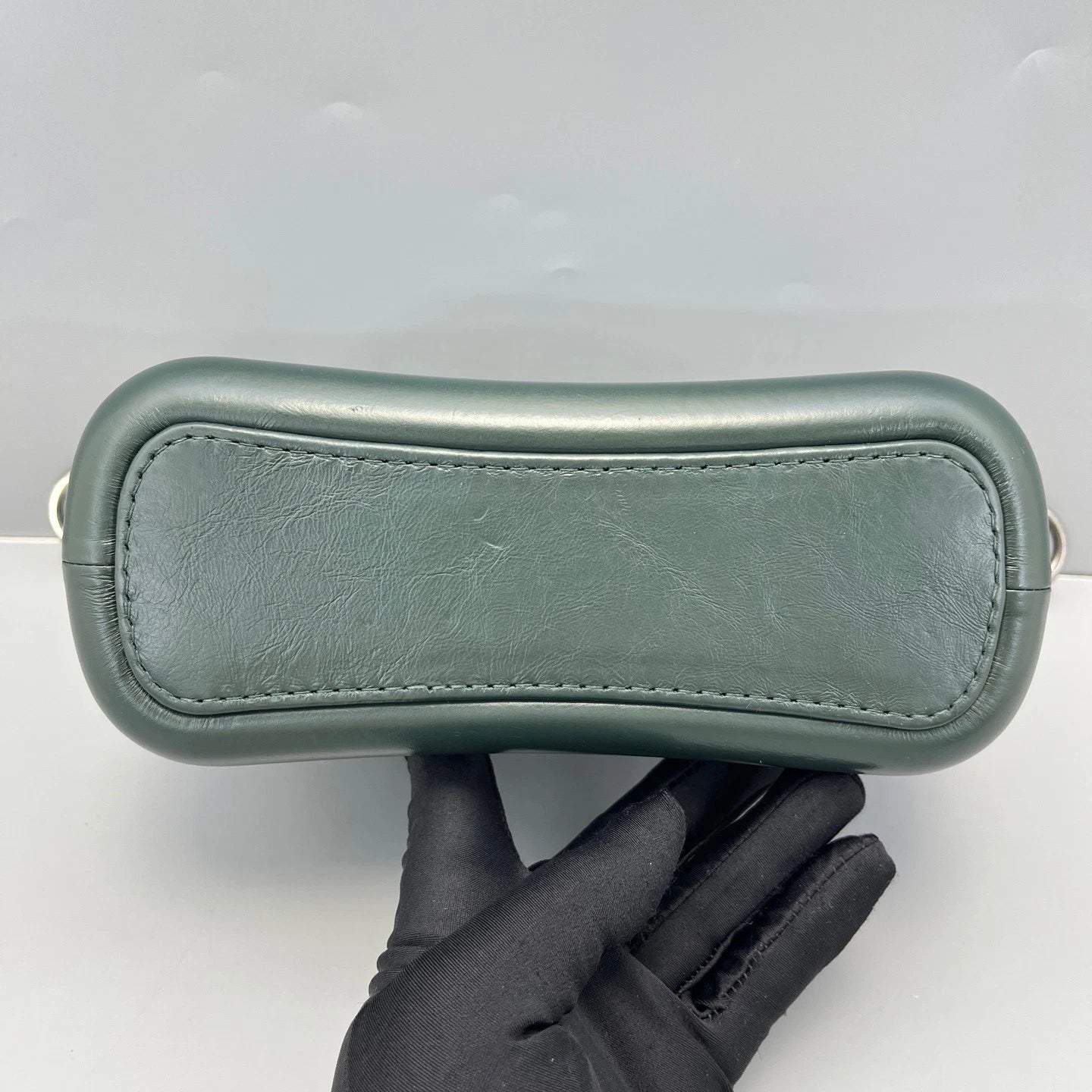 CHANEL Green Calfskin Small Crossbody Bag For Women