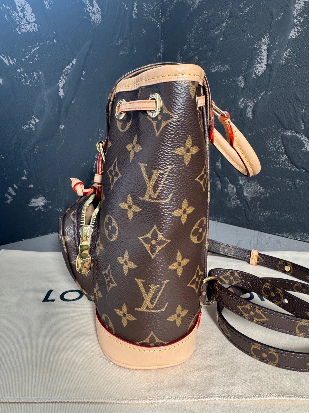 Louis Vuitton Montsouris Mini Monogram Canvas Backpack Women