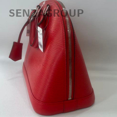 Louis Vuitton Monogram Watercolor Red Silver Handbag Women Classic