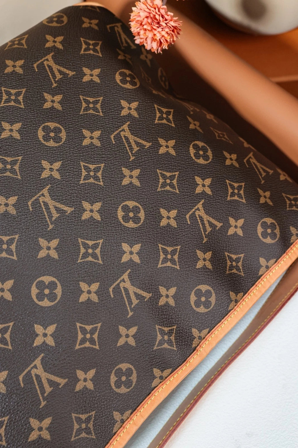 Louis Vuitton Delightful PM Monogram Top Handle Shoulder Bag Brown Women