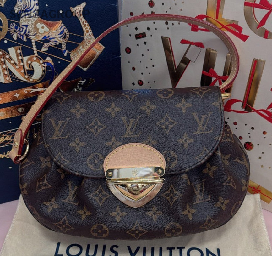 Louis Vuitton Sunset Monogram Shoulder Bag Brown Gold Women Classic