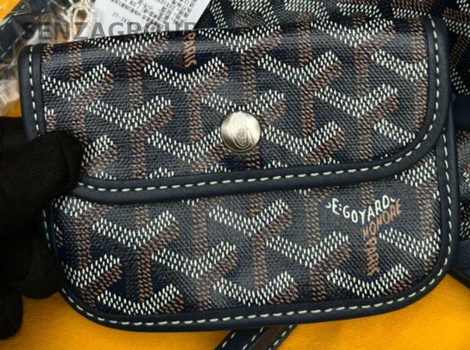 Goyard  Mini Tote Shoulder Bag Navy Blue Used Women Classic