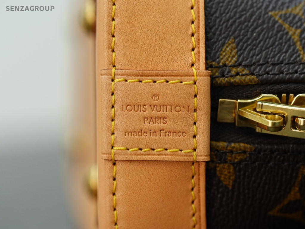 Louis Vuitton Alma bb Monogram Top Handle 2way Shoulder Handbag Women Brown