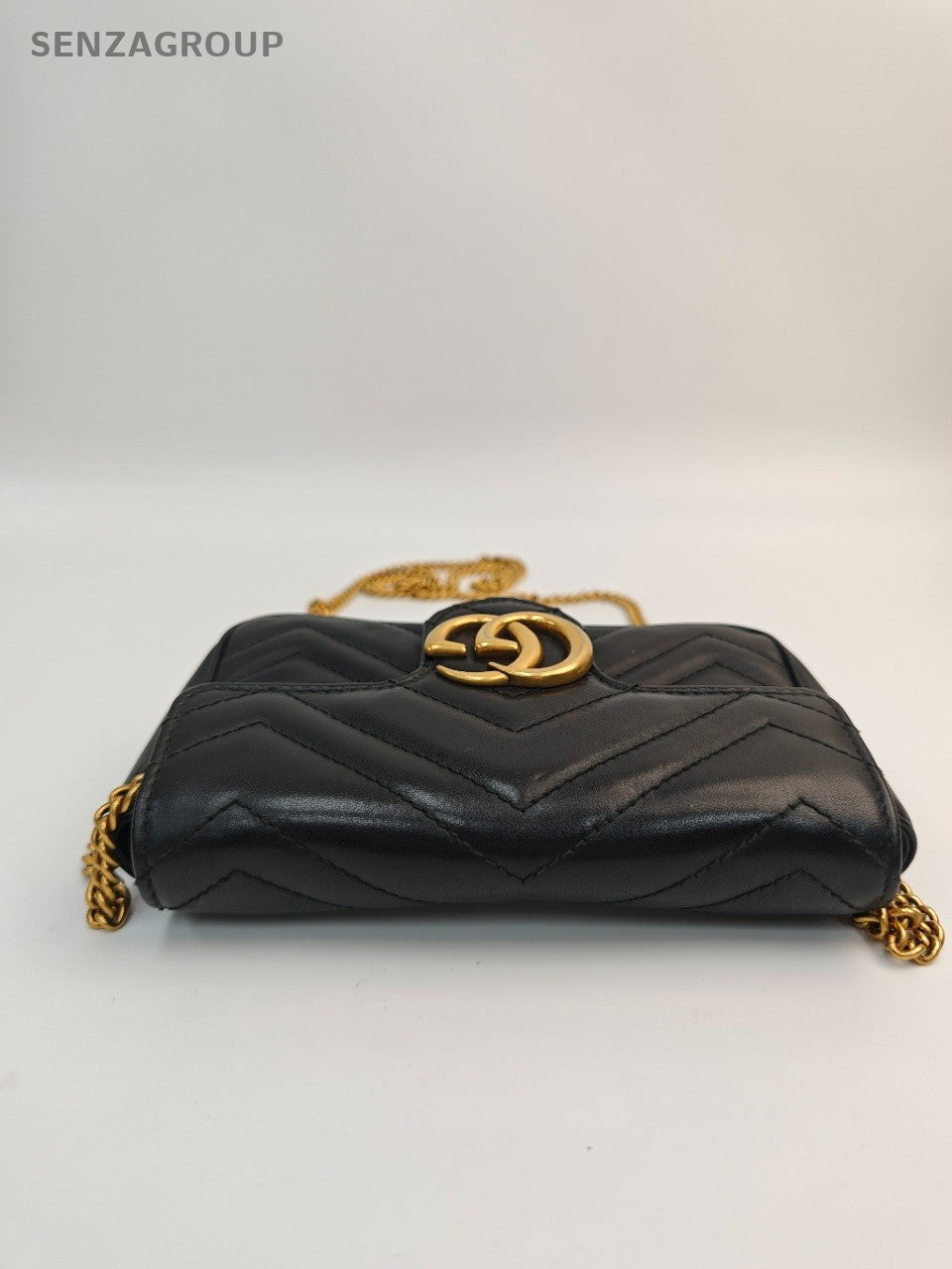 #001 - Gucci GG Marmont Crossbody Super Mini Black Leather CQ73223X