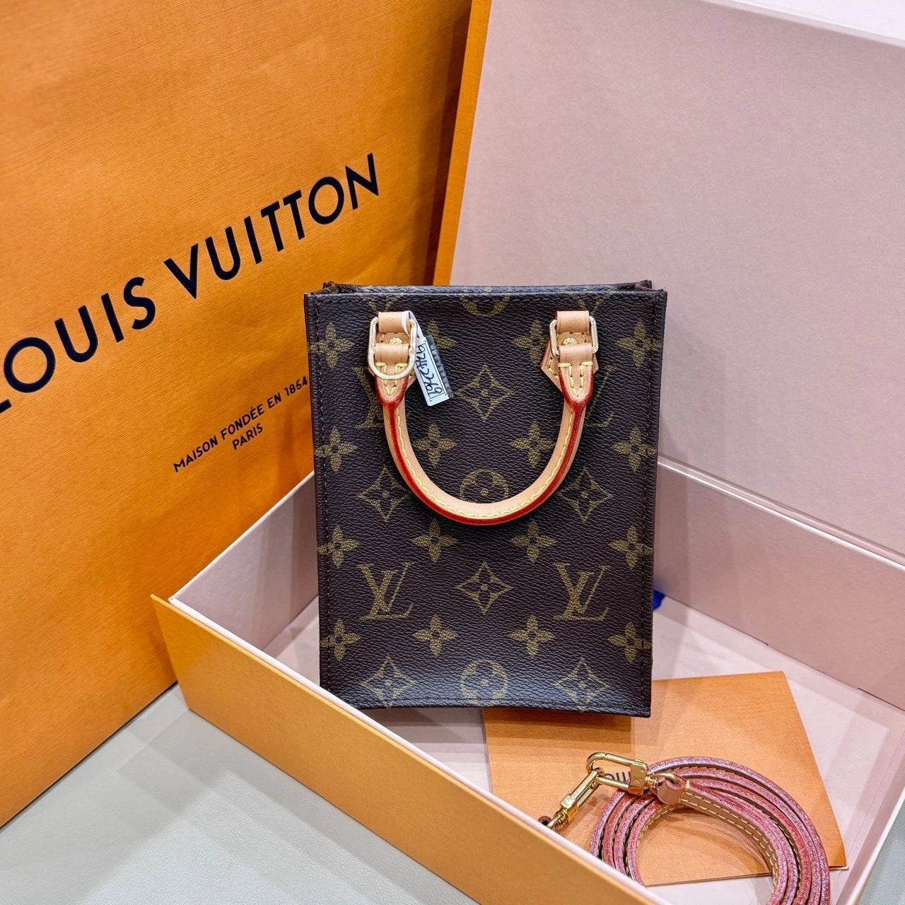 Louis Vuitton Canvas Mini Tote Bag For Women