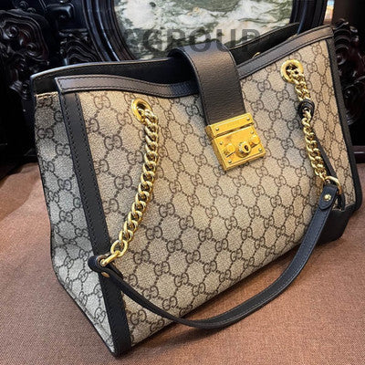 Gucci Padlock Medium GG Monogram Chain Shoulder Bag - Women's Classic