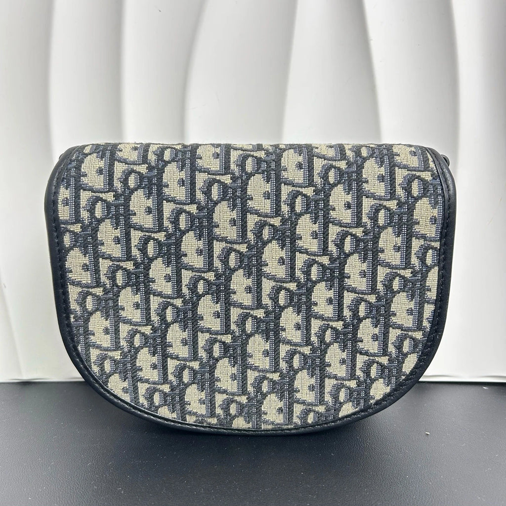 Dior Saddle Monogram Canvas Shoulder Bag Excellent