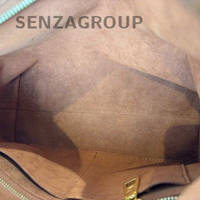 Louis Vuitton Carryall PM Brown Gold Hardware Monogram Leather Shoulder Bag