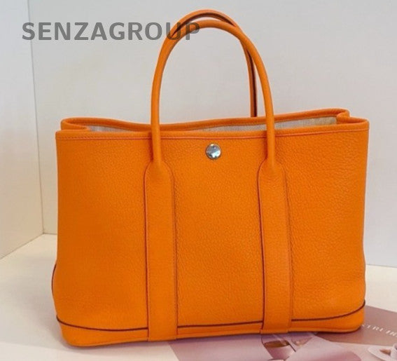 Hermes gp30 garden party Top Handle Shoulder Bag Women Orange