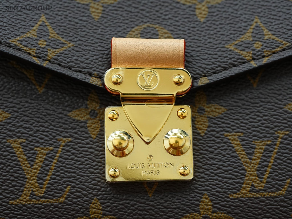 Louis Vuitton Pochette Metis East West Monogram Chain 2way Shoulder bag Brown