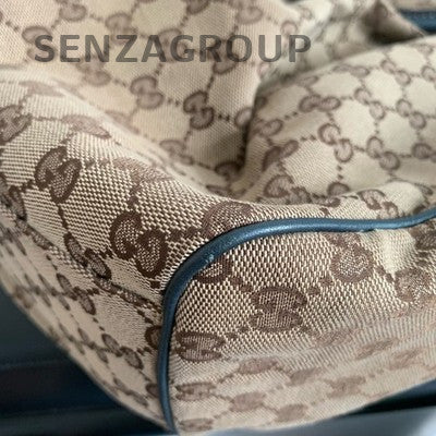 Gucci GG Canvas Blue Tote Shoulder Bag Women's Classic