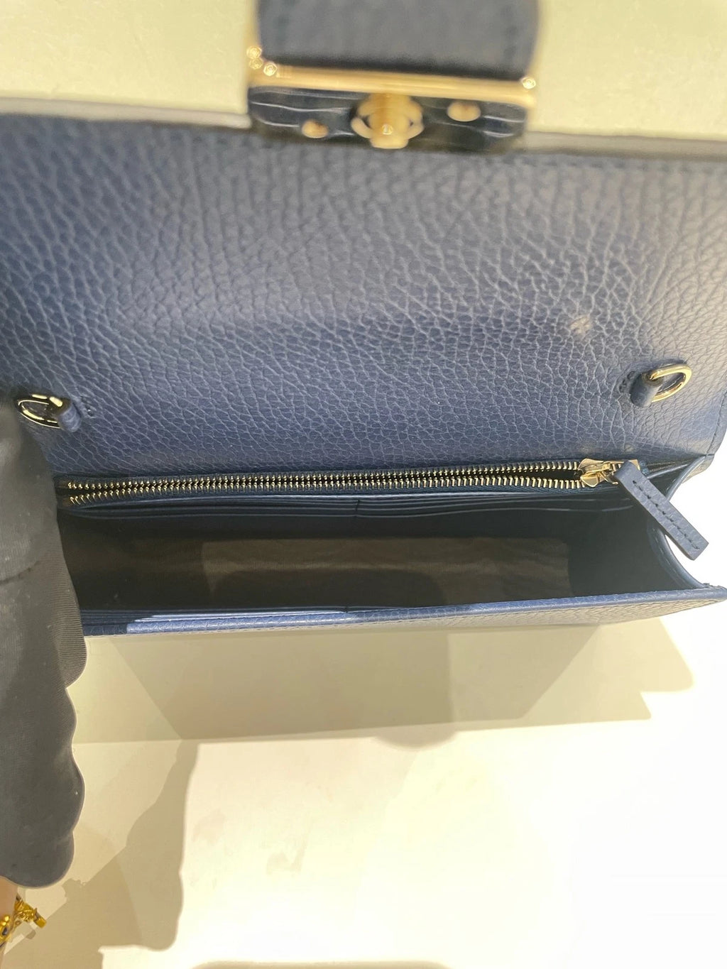 Gucci Leather Chain WOC Crossbody Bag For Women