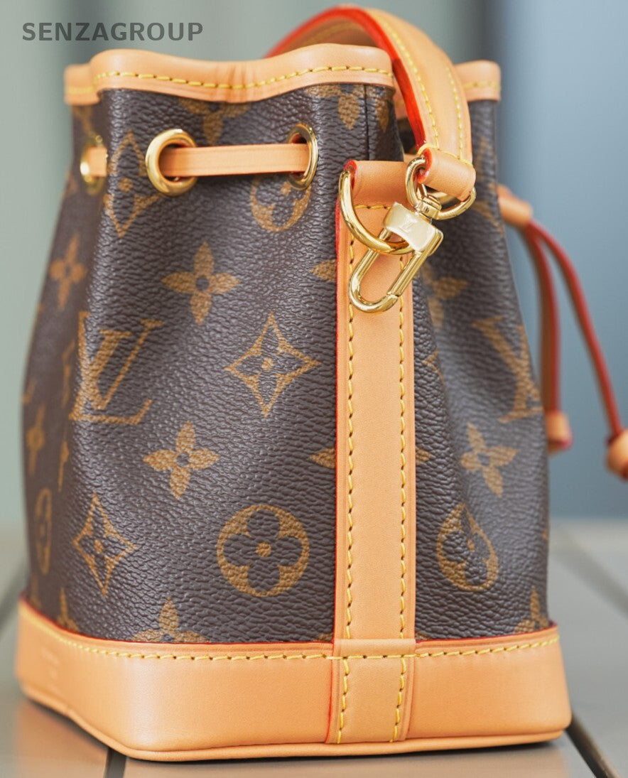 Louis Vuitton Monogram Coated Canvas Nano Noe  Crossbody Bag Almost Brand NEW