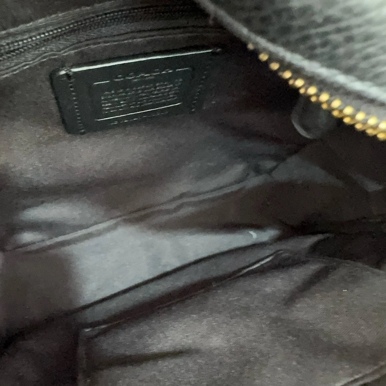 Coach Court 20 Logo Leather Backpack for Women Black