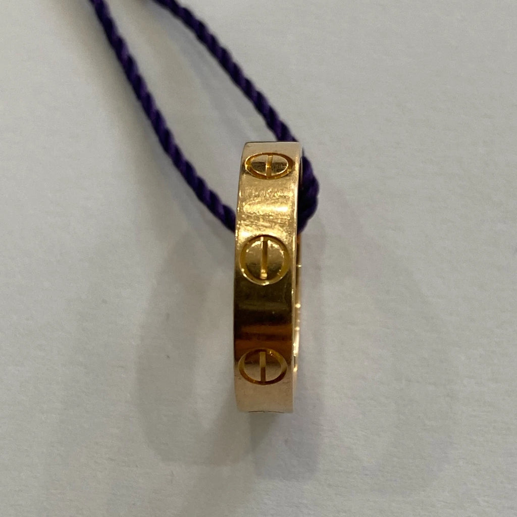 Cartier Love Small Ring Rose/Pink Gold 18k Wedding Band EU48/US4.5