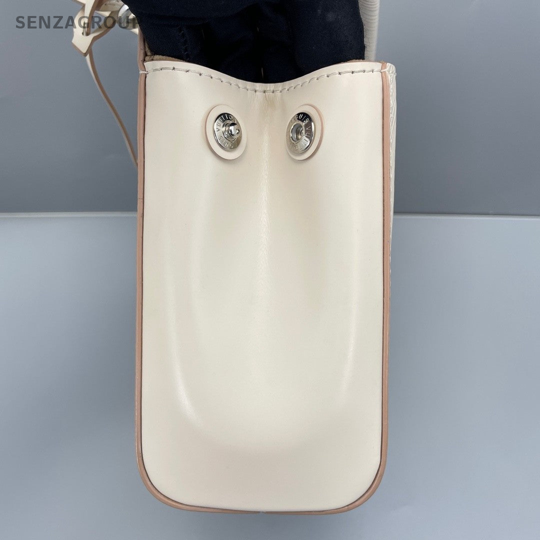 Louis Vuitton Cluny BB Epi Leather White Top Handle 2WAY Shoulder bag Women
