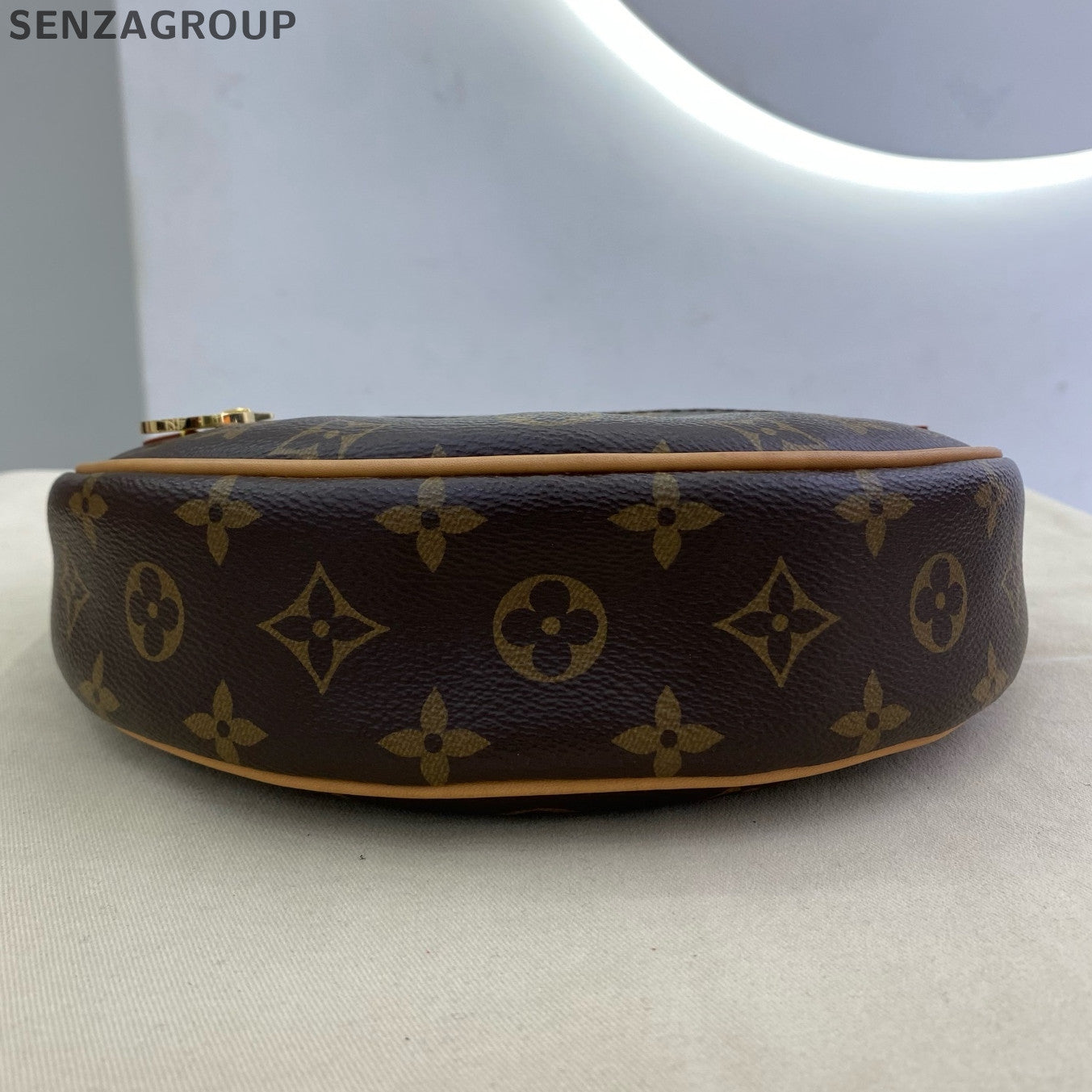 Louis Vuitton Loop Monogram Chain Shoulder Crossbody Bag Brown Women