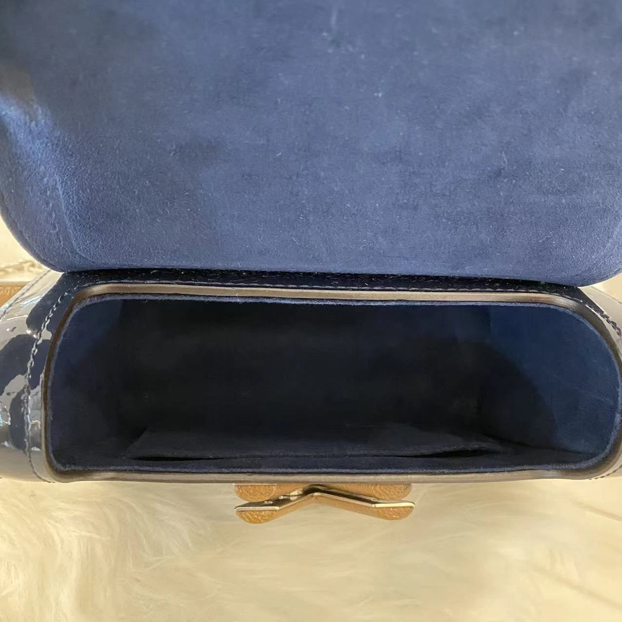 Louis Vuitton Twist Small Chain Shoulder Bag Blue Silver Women's Classic