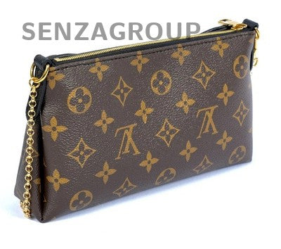 Louis Vuitton Monogram Pallas Clutch  Shoulder Bag M41639