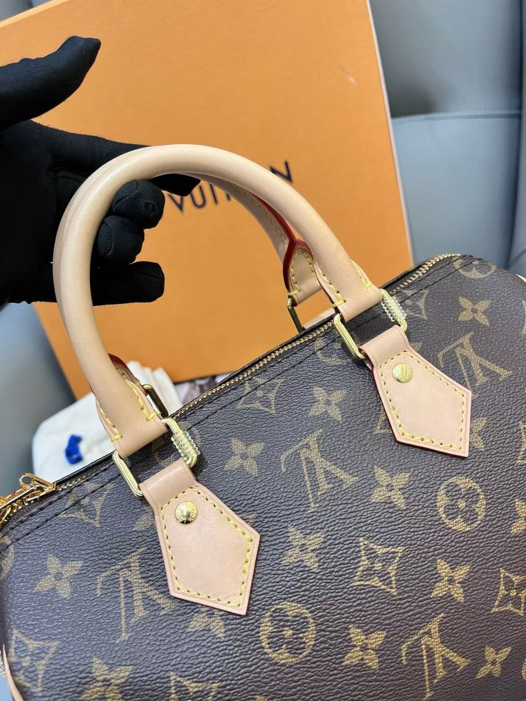 Louis Vuitton Speedy25 Monogram Handbag 2WAY Shoulder bag Crossbody